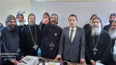 مجمع رهبان دير الشهيد مارجرجس بالأقصر يدلون بأصواتهم في الانتخابات الرئاسية 