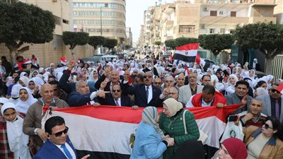 مسيرات حاشدة بالمنوفية لحث المواطنين على المشاركة في الإنتخابات الرائاسية 