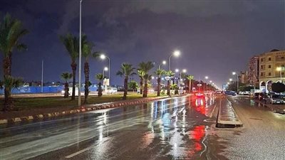 أمطار رعدية وأجواء أوروبية باردة تضرب دمياط الجديدة 