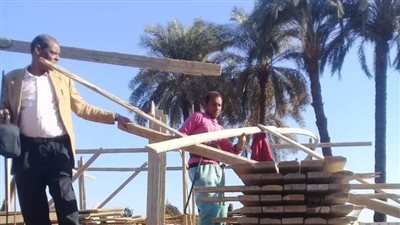 إيقاف أعمال بناء بقرية أولاد عمرو بقنا