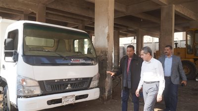 محافظ الغربية يتفقد اصطفاف معدات قطور وبسيون