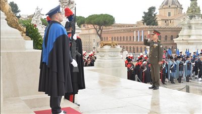 أسامة عسكر يعود إلى أرض الوطن بعد انتهاء زيارته الرسمية لدولة إيطاليا