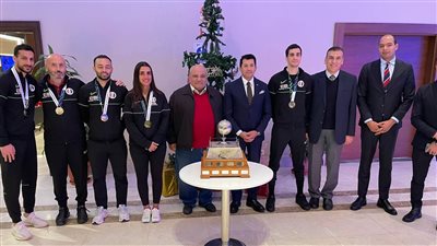 وزير الشباب والرياضة يستقبل بعثة الإسكواش بعد تتويجها ببطولة العالم بنيوزيلندا