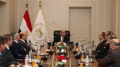زير العدل يلتقي مجلس إدارة نادي قضاة بني سويف والوفد المرافق له