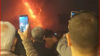 السيطرة على حريق  محل وسط البلد 