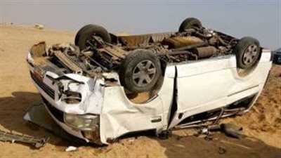 انقلاب ميكروباص يتسبب في إصابة 7 مواطنين على الطريق الصحراوي غرب الأقصر