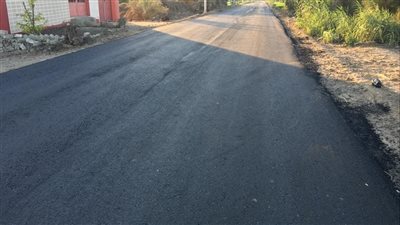  رصف طريق قلين_المنشأة الكبرى بطول 2كم بكفرالشيخ