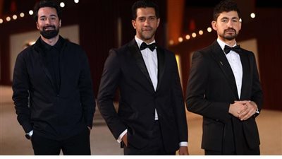أحمد مجدي وحاتم وأمير المصري يتألقون بالأسود في ختام الجونة السينمائي  