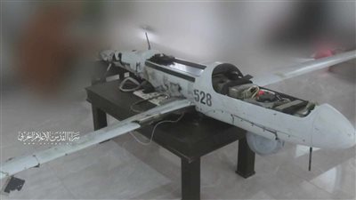 سرايا القدس تنشر مشاهد للطائرة الإسرائيلية المسيرة بعد إسقاطها