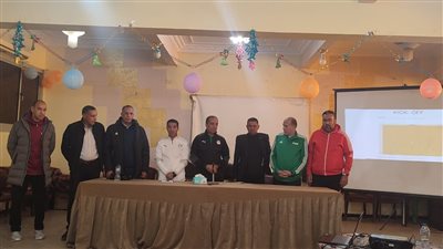 ابو العلا  وطه يحاضران في معسكر اليوم الواحد لحكام كرة القدم بالفيوم 