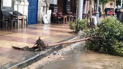 نوة الفيضة تضرب الإسكندرية وتسبب خسائر فادحة في العقارات  