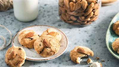 بديل صحي ولذيذ| طريقة عمل كوكيز الزبدة باللوز