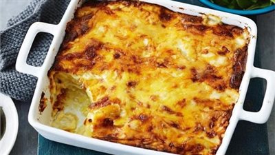 في وقت قياسي.. حضري صينية بطاطس مهروسة بالبشاميل