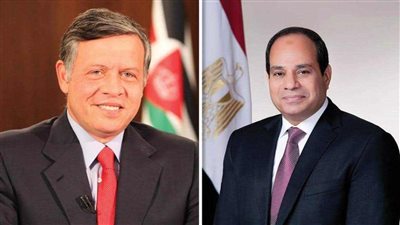 قمة مصرية أردنية اليوم بالقاهرة