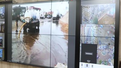 محافظ المنوفية يتابع جهود إزالة تراكمات مياه الأمطار من الشوارع