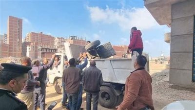 رفع 959 حالة إشغال طريق مخالف بنطاق البحيرة