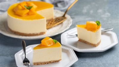طريقة عمل تشيز كيك بالمانجو على خطى المطاعم