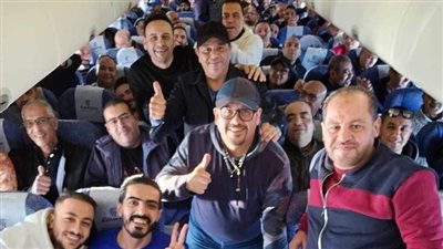 وصول نجوم حفل كاسيت 90 إلى الرياض علي متن رحلة خاصة لمصر للطيران 