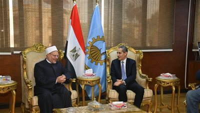 محافظ الغربية يستقبل مفتي الجمهورية في مستهل زيارته لافتتاح  فرع دار الإفتاء.   