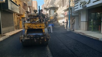 إعادة رصف وتأهيل عدد من شوارع  أبوقرقاص  بالمنيا 