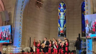 تفاصيل احتفالية الطائفة الإنجيلية بعيد الميلاد المجيد في قصر الدبارة.. شاهد