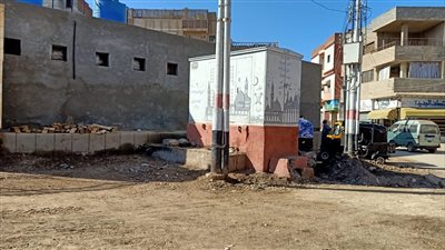 نقل كشك كهرباء مسجد أبو غنام الأثري ببيلا كفرالشيخ 