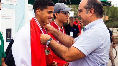 تكريم أبطال التجديف في نادي المعادي واليخت