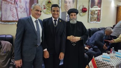 جامعة أسوان تهنئ نيافة الأنبا بيشوي أسقف الكاتدرائية بعيد الميلاد المجيد