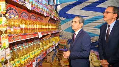 محافظ الغربية يفتتح معرض معًا ضد الغلاء بسمنود 