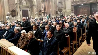 المصريون في إيطاليا يشاركون احتفالية الكنائس القبطية بعيد الميلاد المجيد.. صور