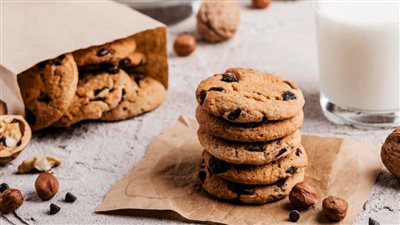 أسهل طريقة لتحضير كوكيز برقائق الشوكولاتة والكراميل