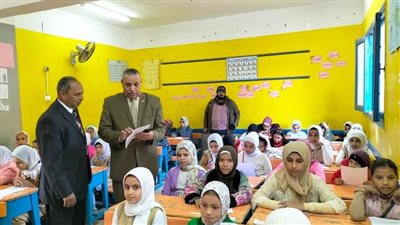 إنطلاق امتحانات النقل للفصل الدراسي الأول بمدارس المنشأة 