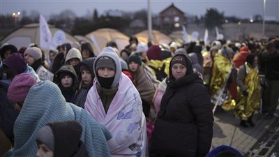 نزوح 25 ألف لاجئ أوكراني إلى بولندا خلال 24 ساعة 