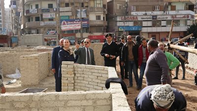 محافظ كفر الشيخ يتفقد أعمال إنشاء السوق الحضري المطور 