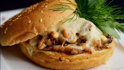 سهل وسريع| طريقة عمل ساندوتش دجاج بالكريمة والمشروم