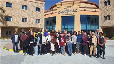 المشاركون بماراثون مصر الدولي يزورون مستشفى الأورمان بالأقصر
