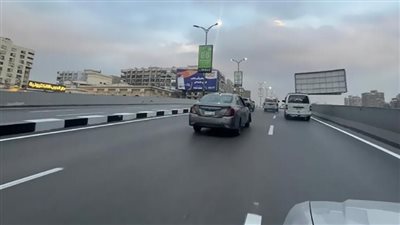 تفاصيل الحالة المرورية بكوبري أكتوبر