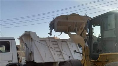 رفع 140متر مكعب ناتج تطهير الترع بقروى أولاد نجم القبلية