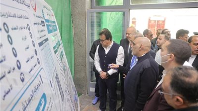وزير الصحة يتفقد مستشفى العبور للتأمين الصحي بكفر الشيخ