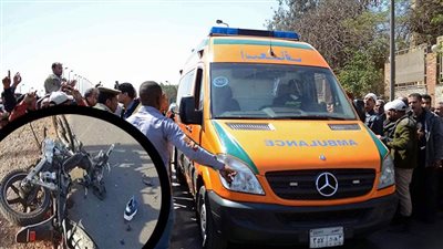 دفن جثة عامل صدمته سيارة مجهولة خلال قيادته موتوسيكل في الدقهلية