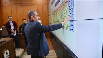 محافظ الغربية يتابع سير العمل بمركز السيطرة الموحد بالديوان العام
