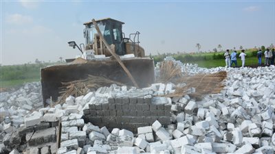 مراكز المنيا تُزيل 210 حالات تعدِِ على الأرض الزراعية 
