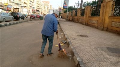 رفع 1600 طن قمامة وأتربة بالمنطقة المركزية بالدقهلية