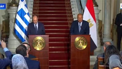 وزير الخارجية اليوناني: عقدت مباحثات مع الرئيس السيسي.. لديه وجهة نظر بناءة 