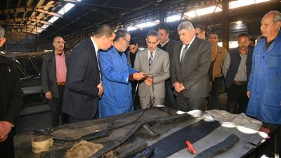 محافظ الغربية يتفقد شركة النصر لمنتجات الكاوتشوك