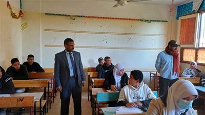 7596 طالبا موزعين علي 42 لجنة يؤدون امتحانات الشهادة الإعدادية بابو تشت