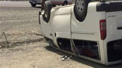 مصرع وإصابة 15 شخصًا إثر حادث انقلاب ميكروباص بأسيوط