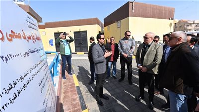 وزير الإسكان يتفقد رافع الصرف الصحي الرئيسي بالشروق