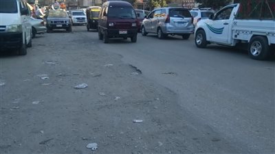 الفوضى تضرب طريق أجا سمنود بالدقهلية 