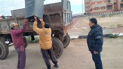رفع 700 طن قمامة وأتربة بالمنطقة المركزية بالدقهلية